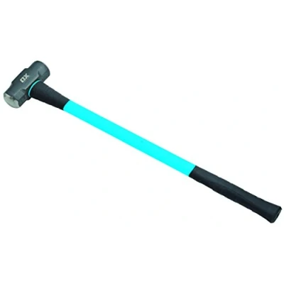 Image of OX T081507 Hammer Sledgehammer with Fibreglass Handle Forged and Induction Hardened Hammerhead 7 lb/3.2 kg