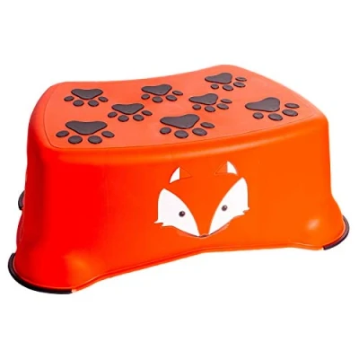 Image of My Little Step Stool Fox for Toddlers, Anti Slip Toilet Training Kids to Reach The and Sink