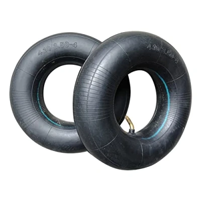 Image of 2PCS Wheelbarrow Inner Tubes 4.10/3.50 4 inch with TR 87 Bent Valve for Hand Trucks,Carts Replacement