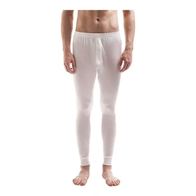 Image of Jasmine Silk Mens Pure Thermal Long Johns Ivory (Medium)