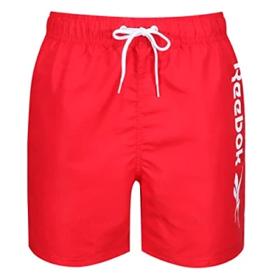 Image of Reebok Mens Yestin Swim Shorts Red M