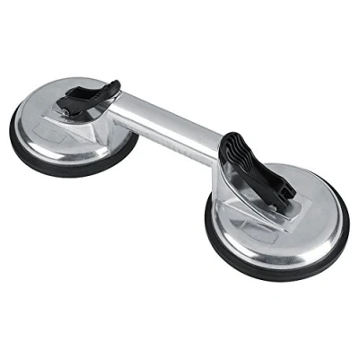 Image of Heavy Duty Aluminium Alloy Suction Cup Double Plate Professional Glass Puller Lifter Gripper Mover Sucker Pad Auto Tool