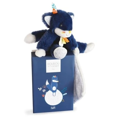 Image of Doudou et Compagnie TIWIPI Loup Pantin with Comforter Blue DC3632 Baby