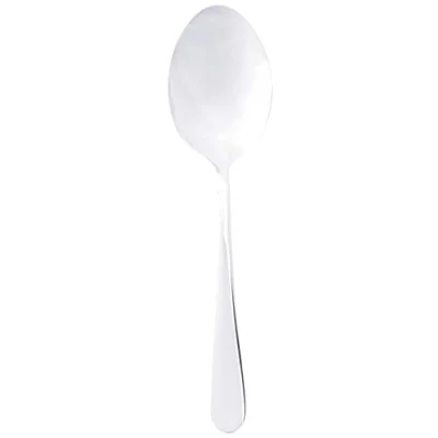 Image of Genware SVSP 18/0 Stainless Steel Large Serving Spoon, 23.4 cm Length