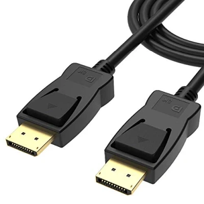 Image of Akasa 8K DisplayPort to Cable Ultra HD DP 1.4 32.4 Gb/s Hi Speed Transmission 3m AK CBDP23 30BK