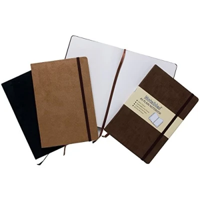 Image of Tiger A5 SUEDE PROFESSIONAL NOTEBOOK Notable Hardback Plain Notepad