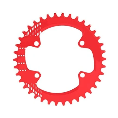 Image of Keenso Bicycle Chainring, 96 BCD Chainring 96MM Narrow Wide 32T 36T 38T Single Chain Ring for M6000 M7000 M8000 (32T Red)