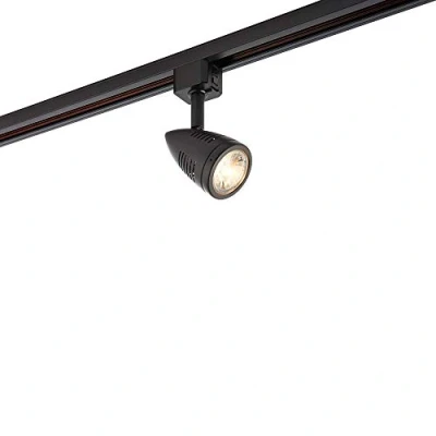 Image of Saxby 71886 Bullett Matt Black IP20 Indoor GU10 Track Head Spotlight