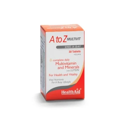 Image of HealthAid A to Z Multivitamins and Minerals, 30 Vegetarian Tablets