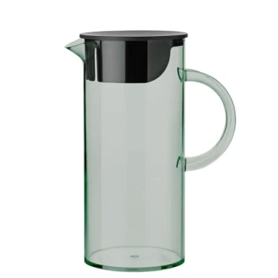 Image of Stelton EM Water Jug Carafe with Lid 1.5 L Dusty Green