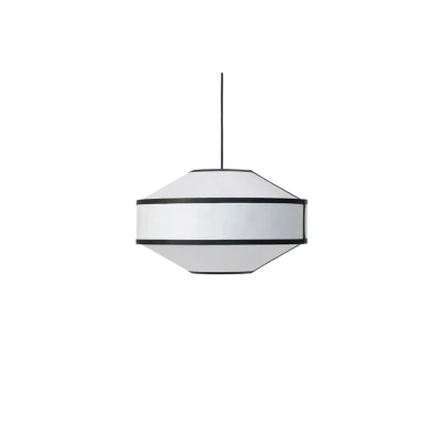 Image of New Works Kite pendant light, Ø 55 cm, white / black, 3 bulb.