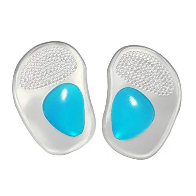Image of PEDIMEND Arch Support Cushion Half Insole (2PAIR 4PCS) Silicone Gel Front Feet Shoe Pads Ball Foot Insoles Metatarsal Insert Pad Shoes Unisex Care