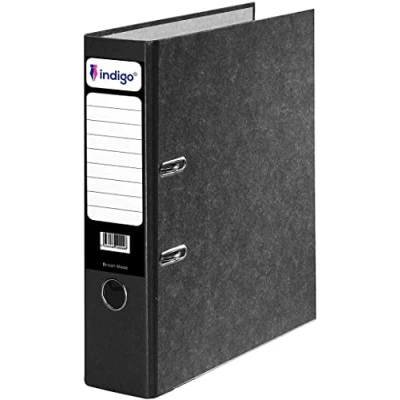 Image of Indigo Foolscap Office Cloud Lever Arch File 70mm Pack of 10