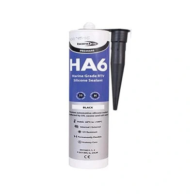 Image of Bond It HA6 RTV Marine Water Fish Tank Grade Silicone Seawater Gasket Sealant Aquarium Safe Salt Seal (Black)