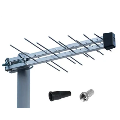 Image of K M Electronics® Digital 20 Element HD FREEVIEW TV Aerial 4G Filter LOFT Outdoor Caravan Camping