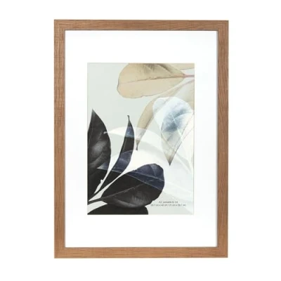 Image of Scholar Tree Brown A3 Photo Frames, Wooden Picture Frames with Mount for A4 Frame, Wall Mountable…