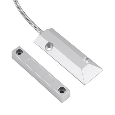 Image of Haofy Magnetic Contact Wired Sensor, Roller Shutter Door Reed Switch Sensor Detector for Home Garage Alarm Security Window