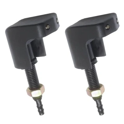 Image of 2pcs Car Front Windscreen Washer Jet Twin Nozzle Replacement AMR3025 LR034309 LR061677 Compatible with Land Rover Defender