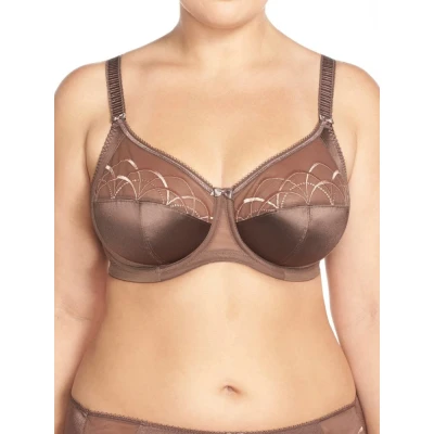 Image of Elomi Women&#039;s Cate Underwire Full Cup Banded Bra Coverage,Pecan,44DD