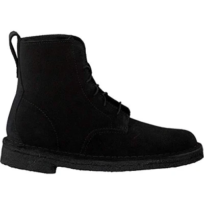 Image of Clarks Desert Mali Womens Boots 38.5 EU Black Suede