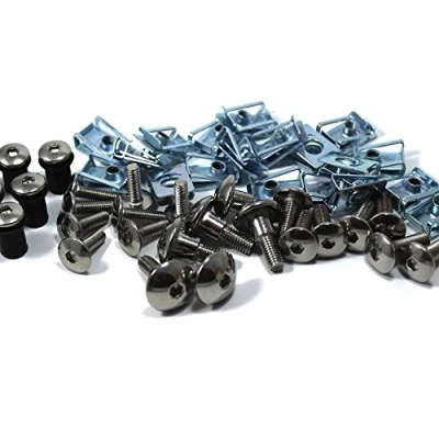 Image of Speedy Fasteners Complete DZUS &amp; Stainless Steel Fairing Bolt Kit for Fairings Screen Yamaha R1 1998 2001