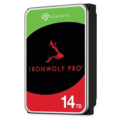 Image of Seagate IronWolf Pro, 14 TB, NAS Internal Hard Drive, CMR 3.5 Inch, SATA 6 Gb/s 7,200 RPM, 256 MB Cache, for RAID Network Attached Storage, 3 years Rescue Services, FFP (ST14000NE0008)