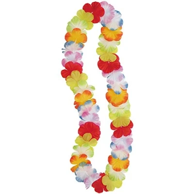 Image of Multicolor Flower Lei (106cm) 1 Piece Magnificent Necklace Perfect for Parties, Celebrations &amp; Holidays