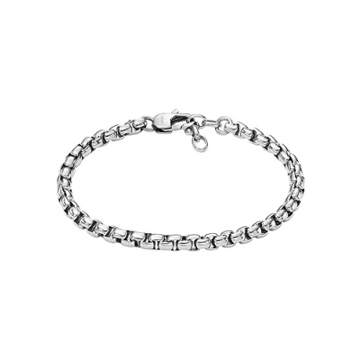 Image of Fossil men&#039;s link bracelet All Stacked Up stainless steel, JF04562040