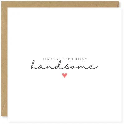 Image of Beau Willows Happy Birthday Card For Boyfriend Husband Cute Love Partner