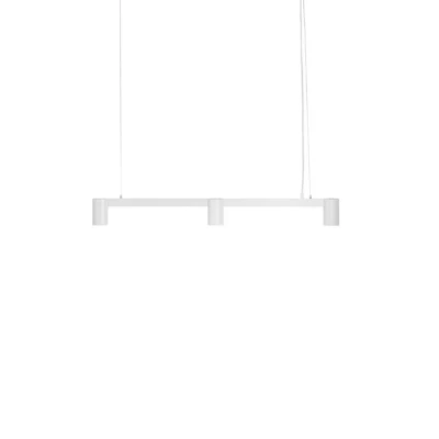Image of Arcchio Brinja pendant light, white, 90 cm long, 3 bulb, GU10