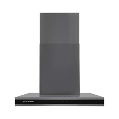 Image of Russell Hobbs RHGCH603DS Midnight Collection 60cm T Shaped Chimney Cooker Hood, Dark Steel