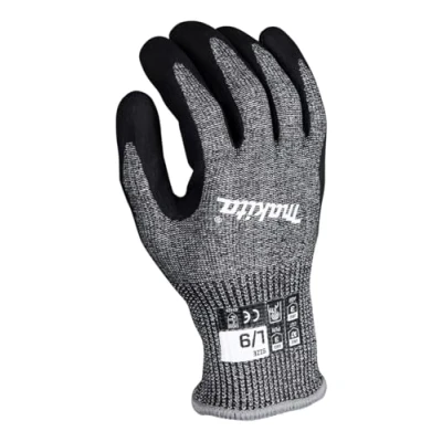 Image of Makita P 84729 Advanced Fitknit® Cut Level 7 Nitrile Coated Dipped Gloves, Size Large