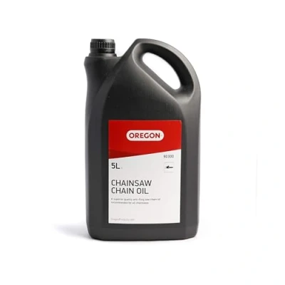 Image of Oregon Chainsaw Chain &amp; Guide Bar Oil, Oil for Chains, Premium Lubricant, Anti Rust Protects Against Corrosion, 5 Litre Bottle (90300)
