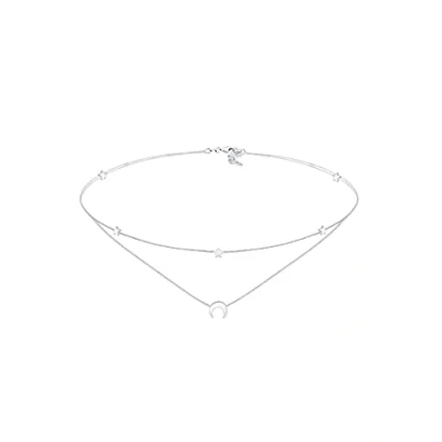 Image of Elli Necklace Women Layer Look Astro Pendant Trend in 925 Sterling Silver