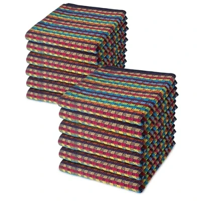 Image of Emma Barclay Tea Towels for Kitchen Packs of 12 100% Cotton Terry Multicoloured Home Household Essentials Dish Cloths Utility Design Pack