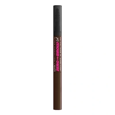 Image of NYX Professional Makeup Longwear Vegan Tinted Liquid Eyebrow Gel, Natural Look Brow Mascara, Up to 2 Day Wear, Transfer , Fade and Smudge Resistant, Zero Brow, Shade: 07 Espresso