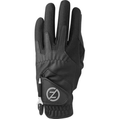 Image of Zero Friction Men&#039;s Compression Synthetic Right Hand Universal Fit Golf Glove, One Size, Black, GL00020