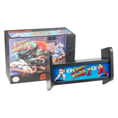 Image of Grupo Erik Lamp Arcade Machine Street Fighter Shelf Wall Light, USB Lamp, Mood Light Gamer Desk, Gifts for Gamers, Mini
