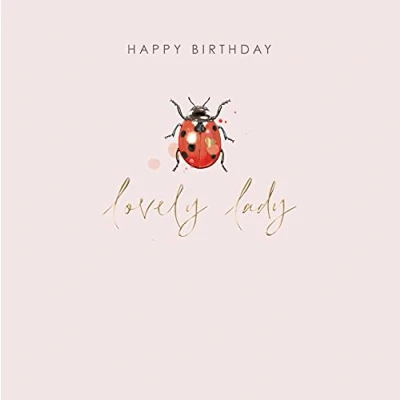 Image of Lovely Lady Happy Birthday Greeting Card by The Curious Inksmith Greetings CISE1056