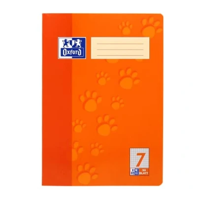 Image of Oxford A4 School Exercise Book 32 Pages 90 g/m² Optic Paper Ruling 7 Squared Pack of 10