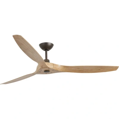 Image of Morea Ceiling Fan 152cm Clear Brown 3 Blades