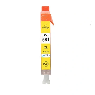 Image of Go Inks 1 Yellow Ink Cartridge to replace CLI 581Y Compatible/non OEM for PIXMA Printers