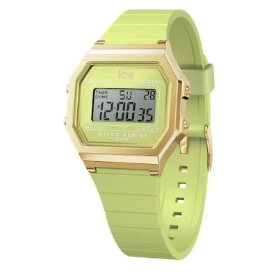 Image of ICE WATCH digit retro Daiquiri green Women&#039;s wristwatch with plastic strap 022059 (Small)