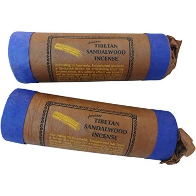 Image of Tibetan/Nepalese Round Tube Incense Joss Sticks Pack of 2 (Sandalwood)