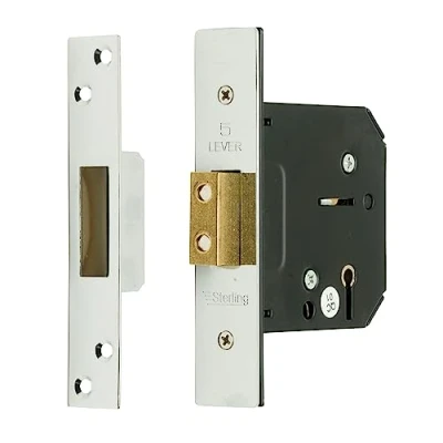 Image of Sterling MLD530N 5 Lever Deadlock, Chrome, 3.0&quot; 76mm