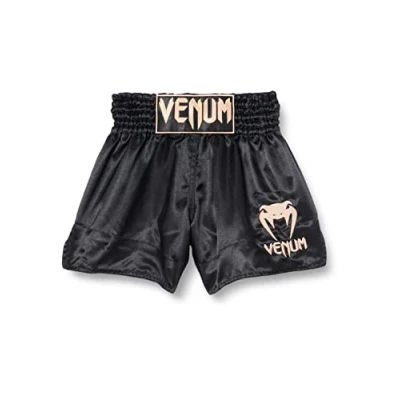 Image of Venum, Classic Muay Thai Shorts, Men&#039;s, XS, Black/Gold