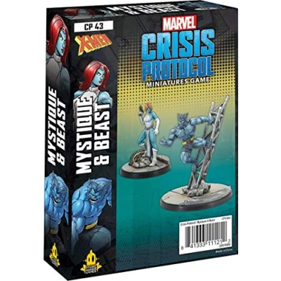 Image of Atomic Mass Games Marvel Crisis Protocol: Character Pack: Mystique and Beast Miniature Game