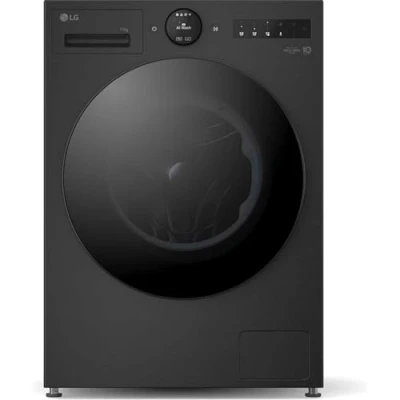 Image of TurboWash™ 11kg Washing Machine with 1400 rpm, Steam™, AI DD™, A Energy Rated in Black Metallic