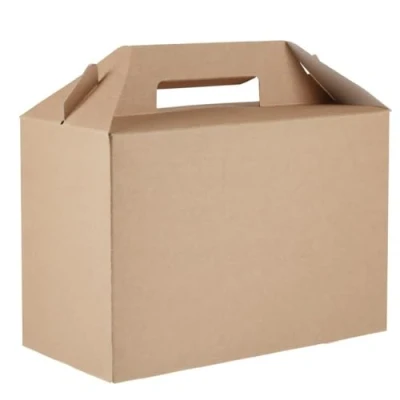 Image of Colpac Kraft Paperboard Carry Box Large (Pack 125)