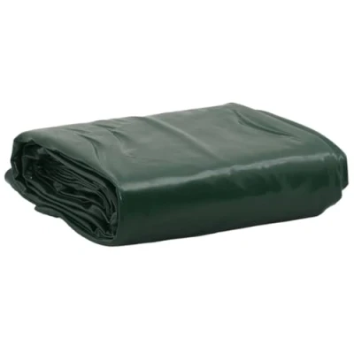 Image of vidaXL Heavy Duty Tarpaulin Green 1.5x2.5 m / 600 g/m², Weather Resistant Canvas with PVC for Garden, Trailer, Boat Cover